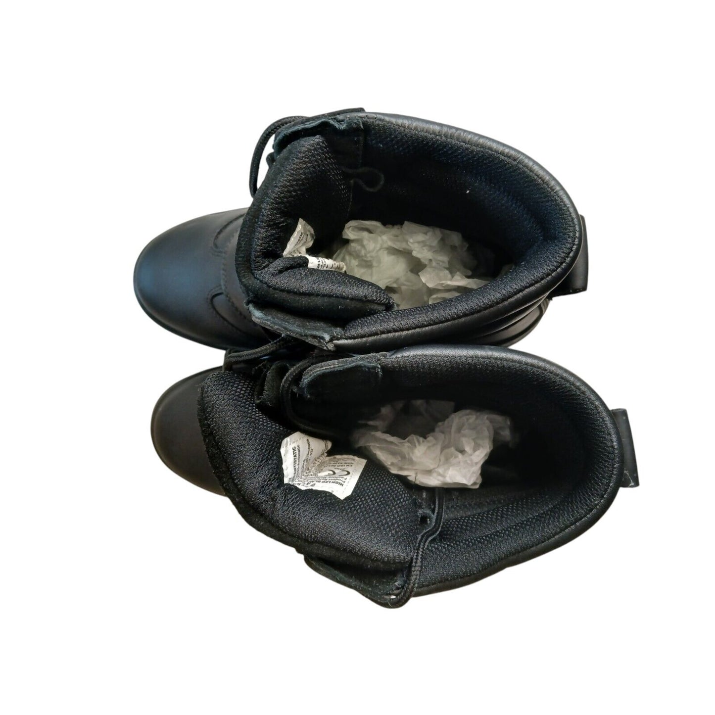 British Military Boots High Leg Antistatic Black Leather Stirling Safetywear 9M