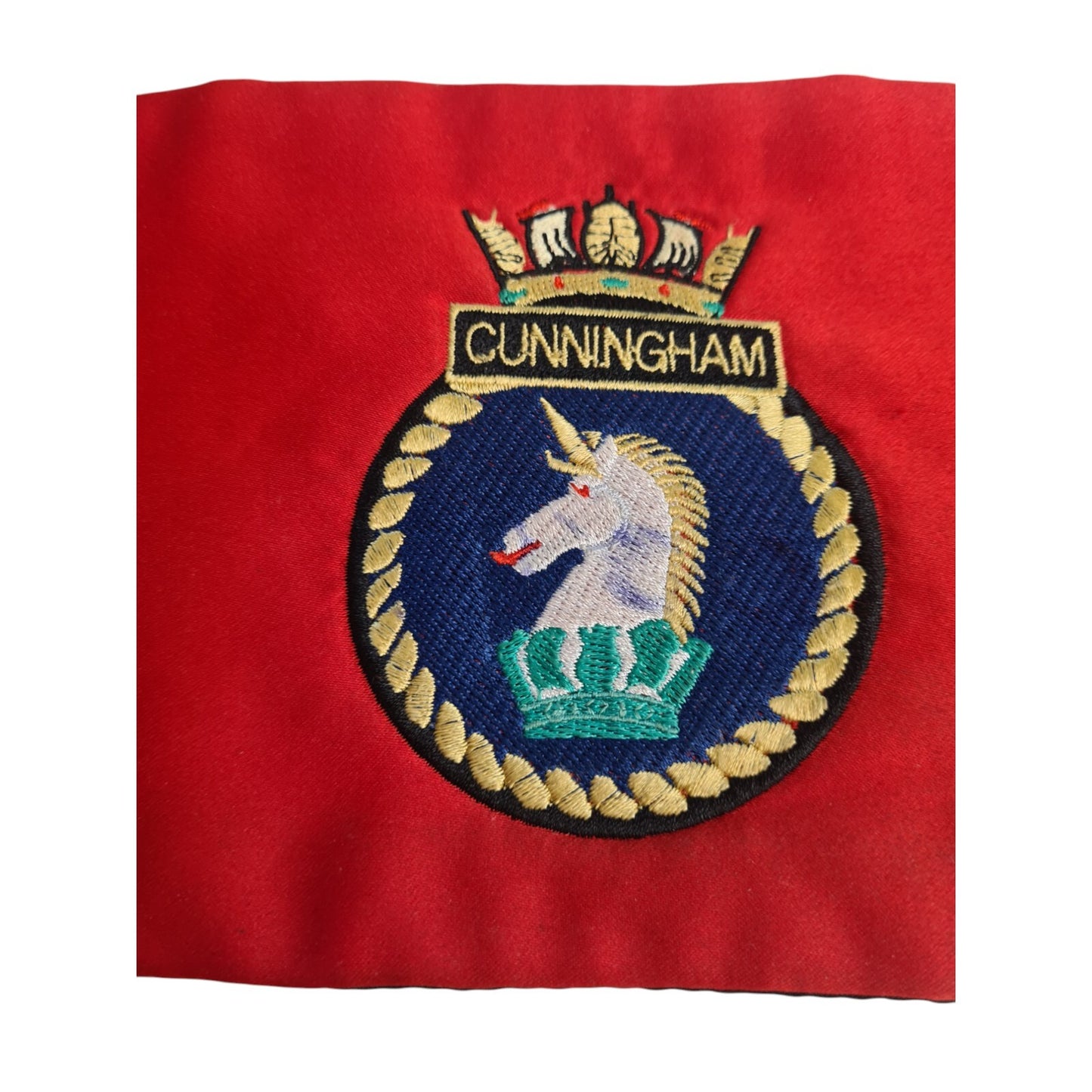 HMS Cunningham Red Cummerbund Military Issue Mess Dress Waist 34 Collector Film