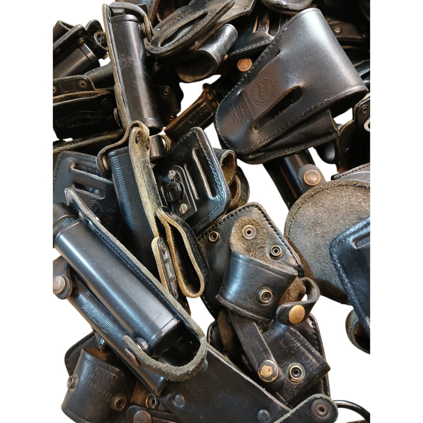 Leather Utility Belt Pouches Various x50 Klickfast Loop Police Bundle Grade B