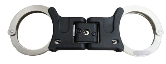 Hiatts Handcuffs Speedcuffs Hinged Folding Handcuffs with 1 Key Ex Police Cuffs