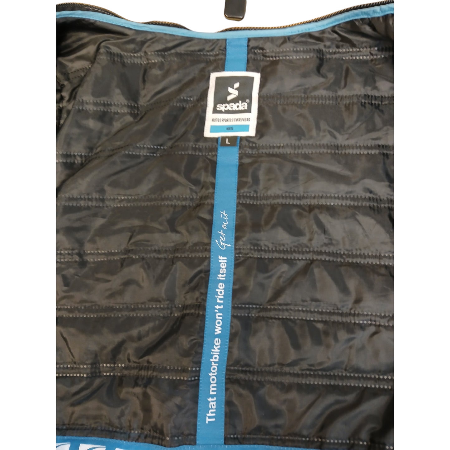 Spada Quilted Motorcycle Jacket Liner Zip in Winter Touring Thermal Layer