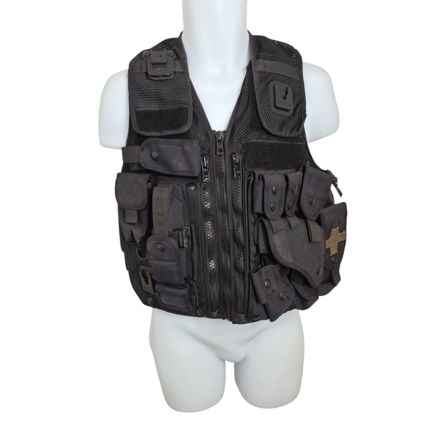 PWL Tactical Police Vest Integrated Pouches Security Airsoft Klickfast