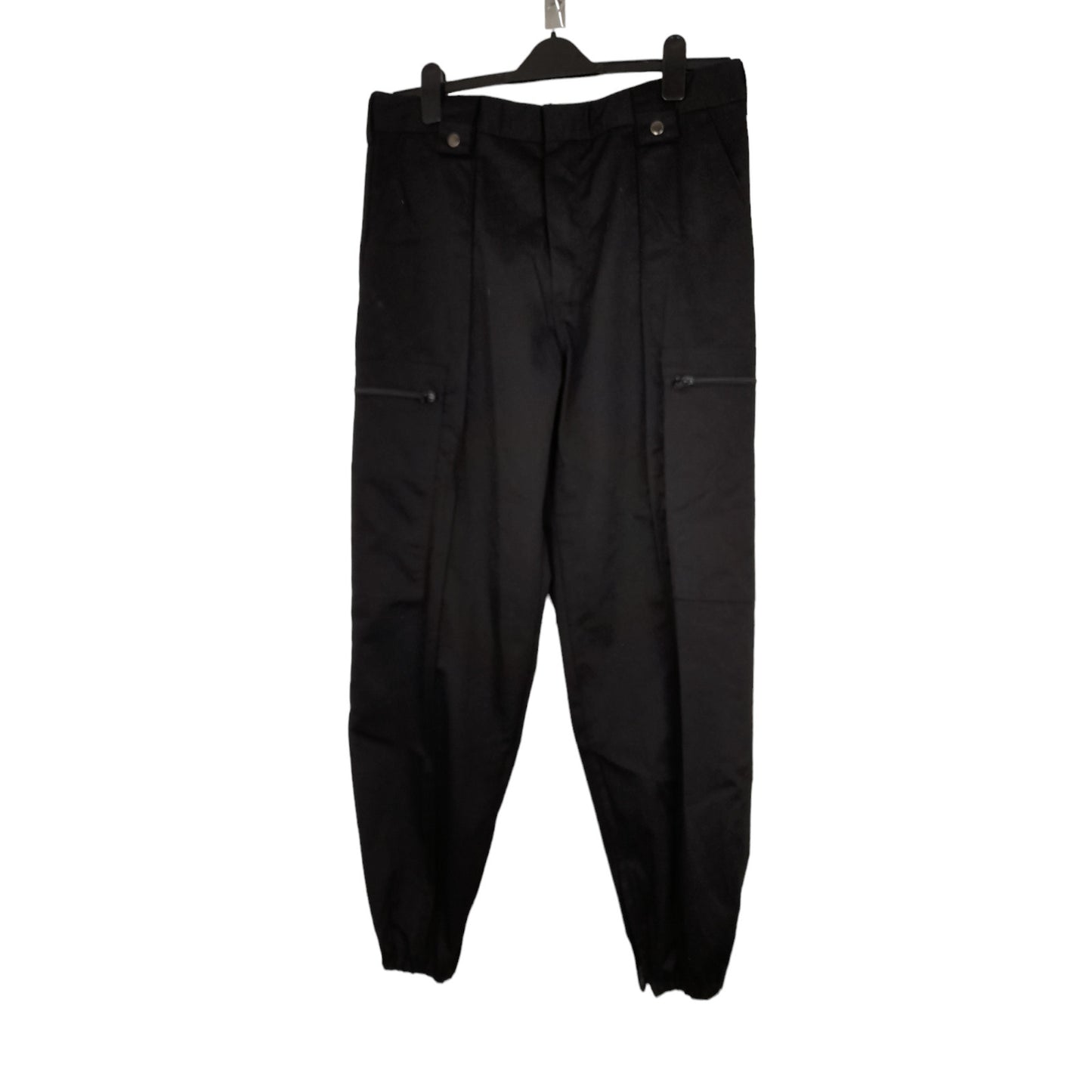 Combat Cargo Trousers Ankle Cuff Dog Handler Security Black Ex Police