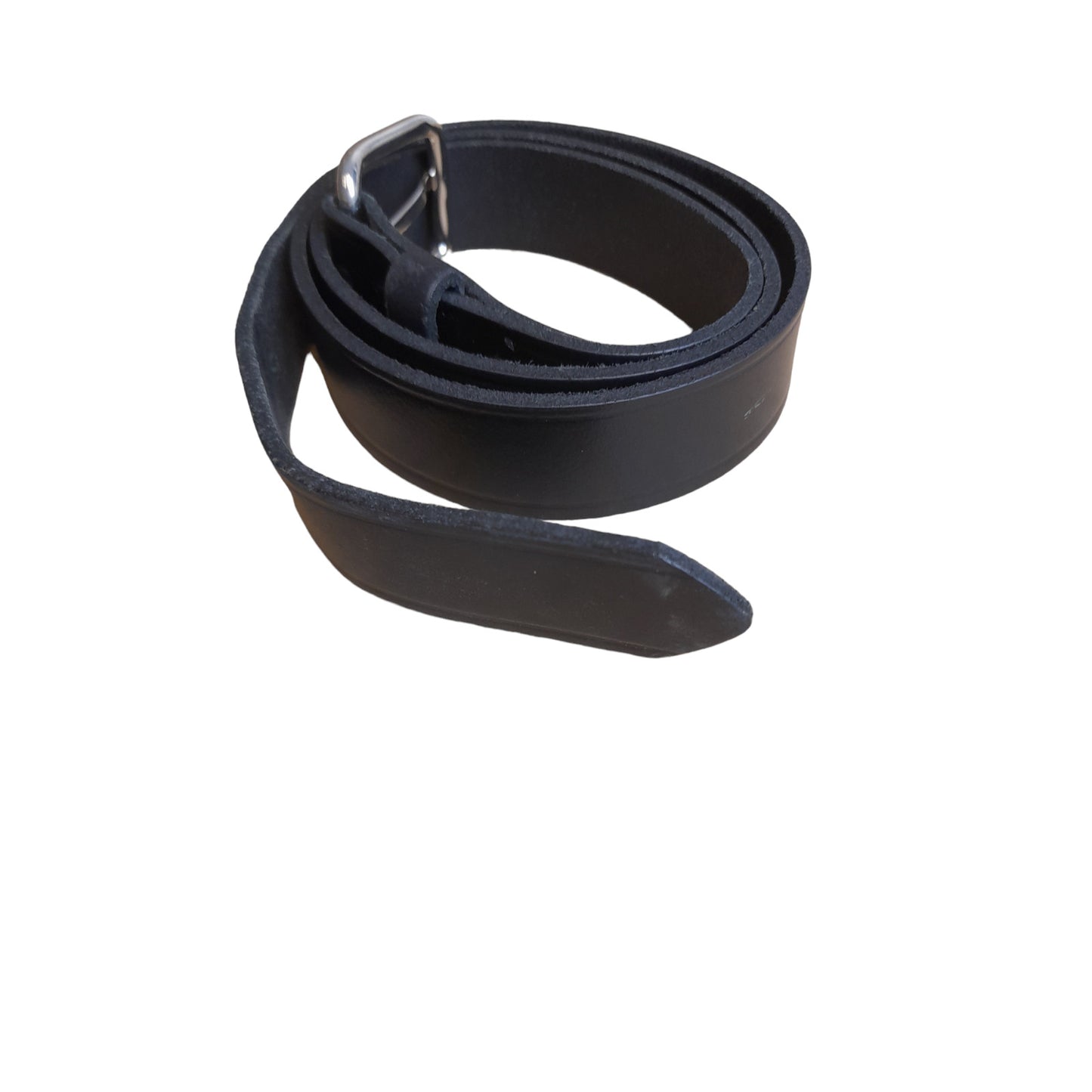 Black Leather Belt Single Prong 24mm Wide Ex Police Uniform Security