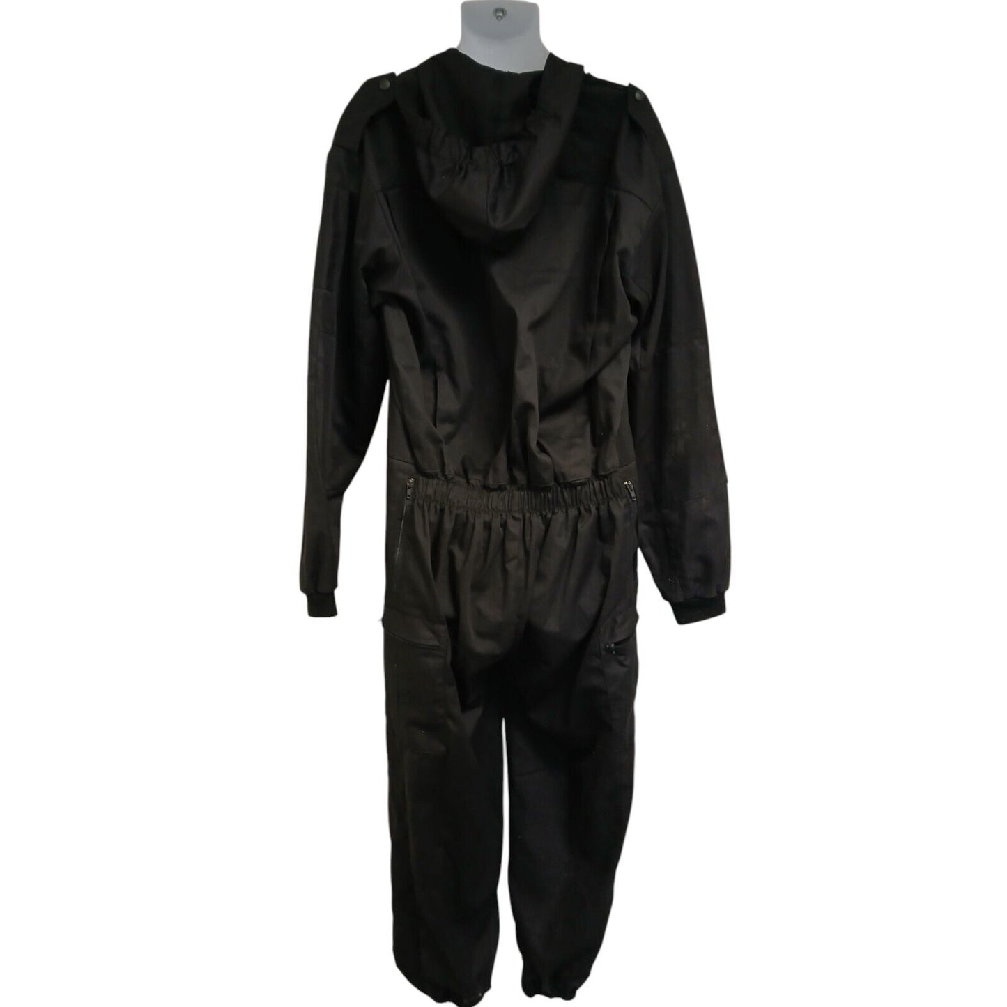 Yaffy Overall Coverall Boiler Suit Black Ex Police Polyester Cotton Model 505