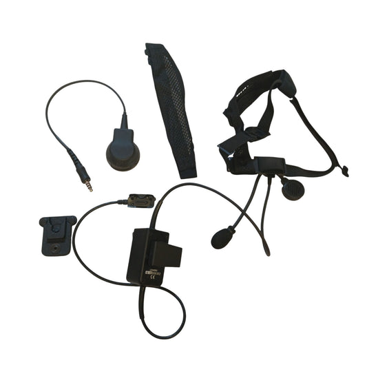 PTT Modular Headset Comms System Lowe Electronics Mic for FM12 Airsoft Tactical