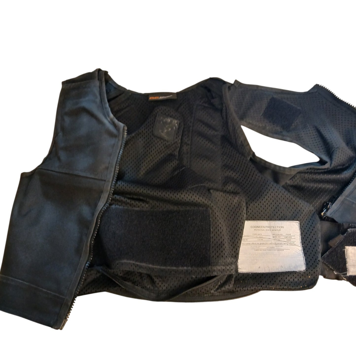 Cooneen Stab Vest Body Armour Cover Ballistic Police Security Black Female