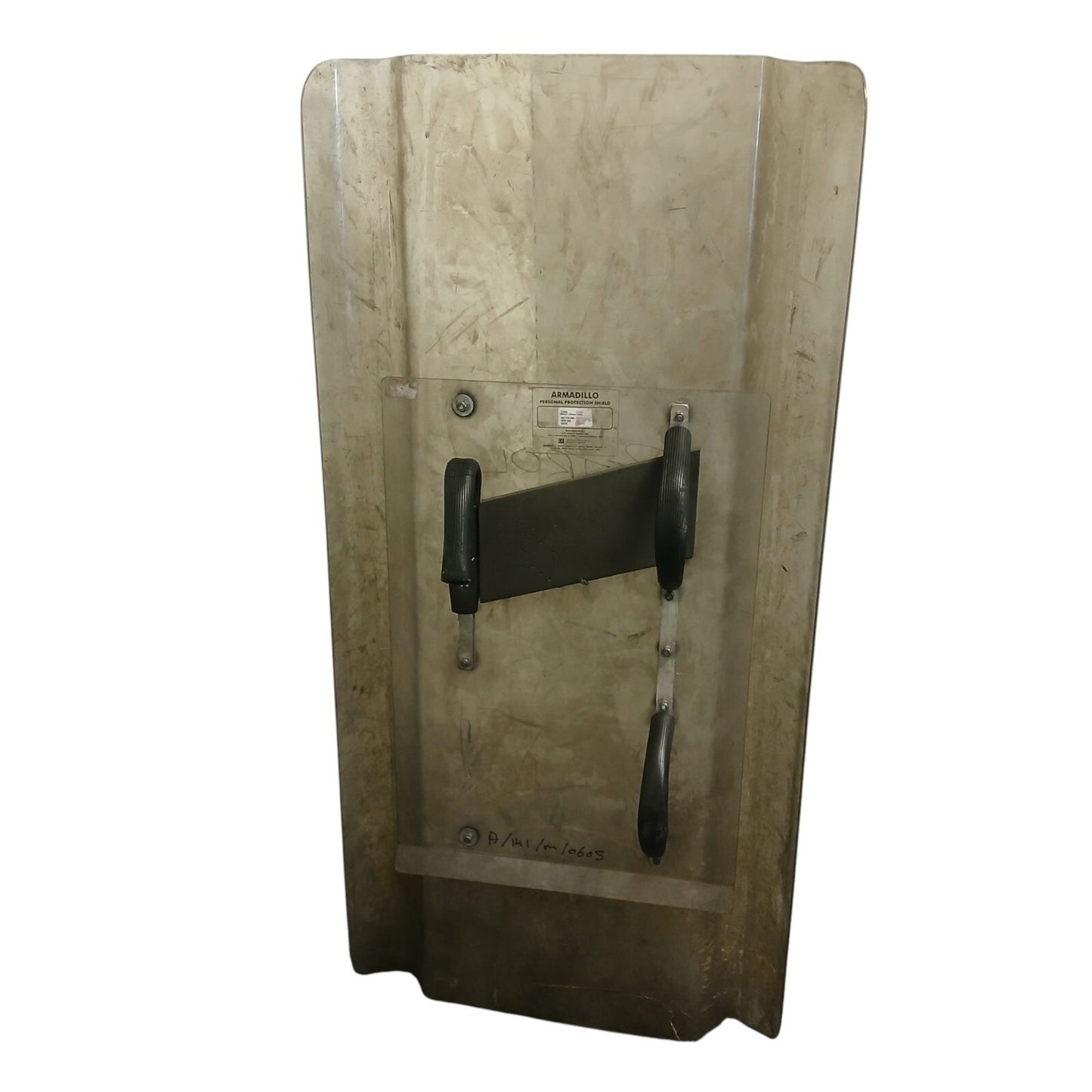 Riot Shield Interlocking Armadillo Police Rectangular Medium 120cm x 57cm Damage
