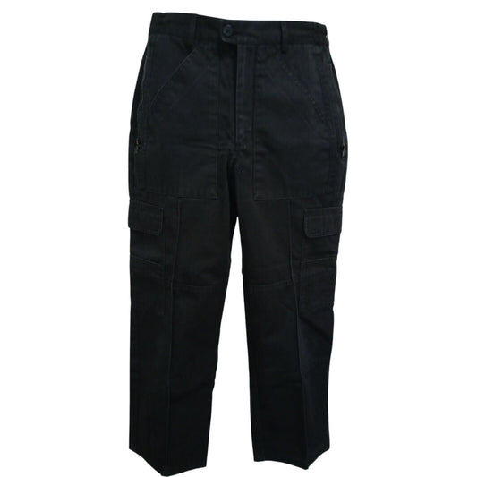 Combat Cargo Work Trousers Mens Black Ex Police Airsoft Paintball SecurityGrade1