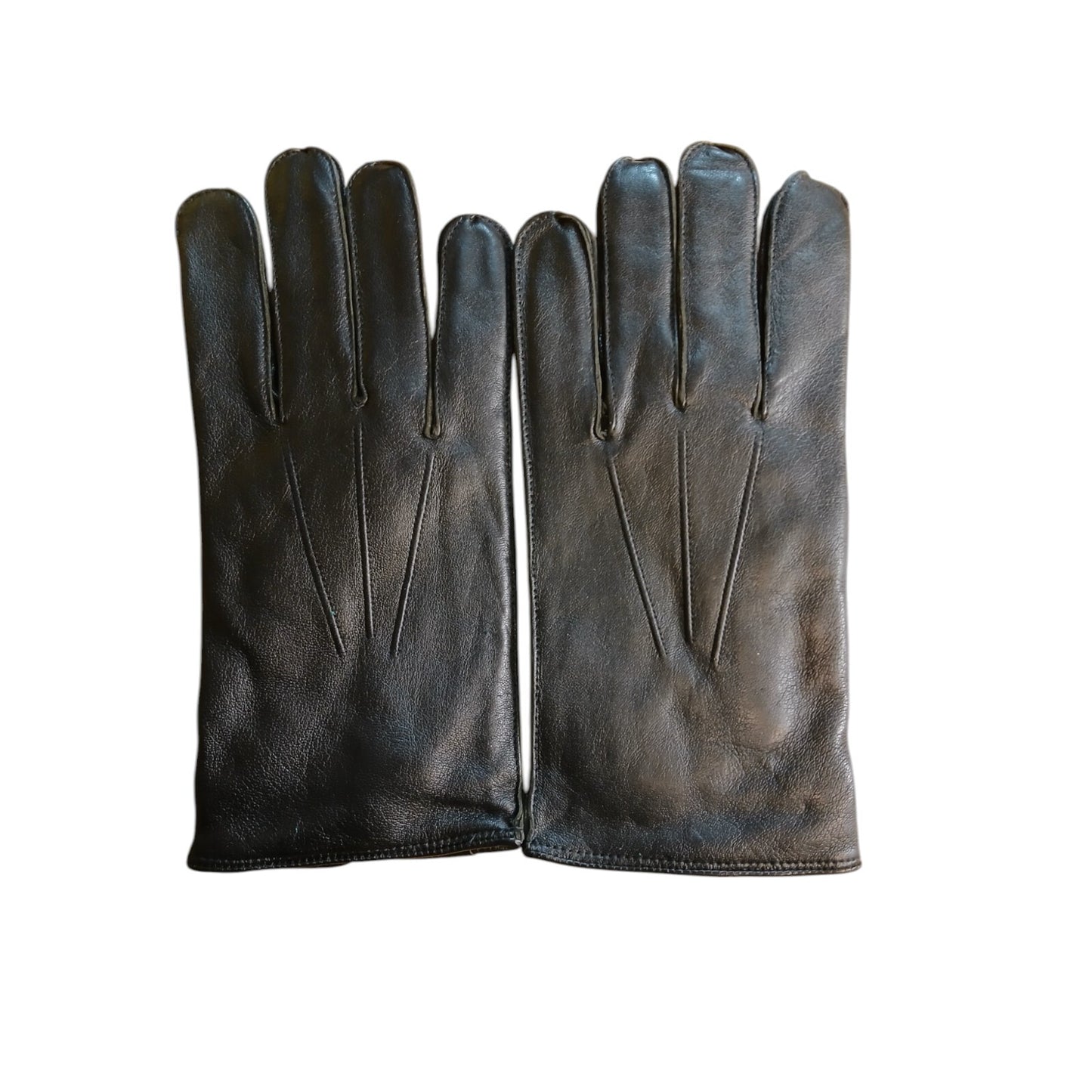 Leather Gloves Black x7 Pairs Ex Police Black Random Styles and Sizes Bundle