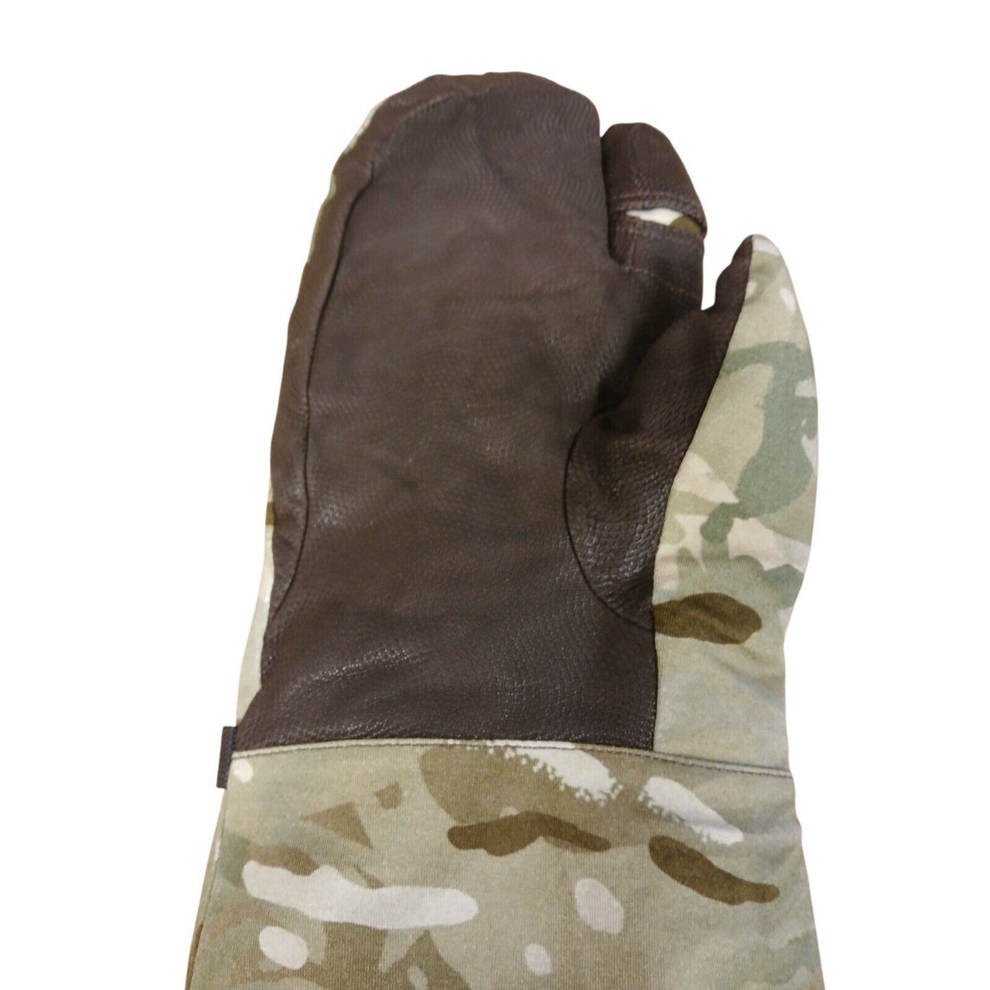 British Army Blizzard Mittens Goretex Mitts MTP Leather Palmed Camo Gloves