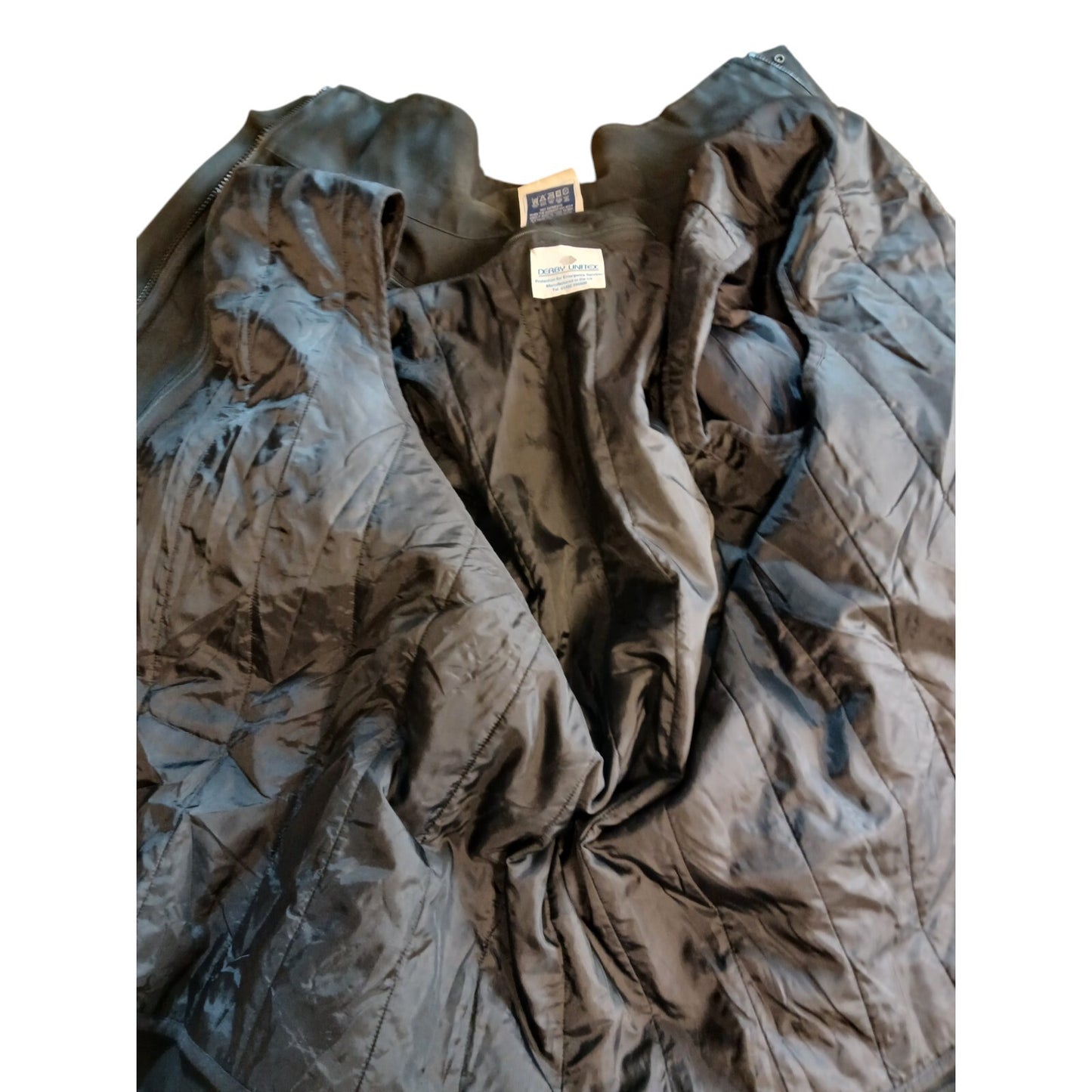 Derby Waterproof Jacket 3/4 Length Coat Police Black Lined Aquatex 108R Security