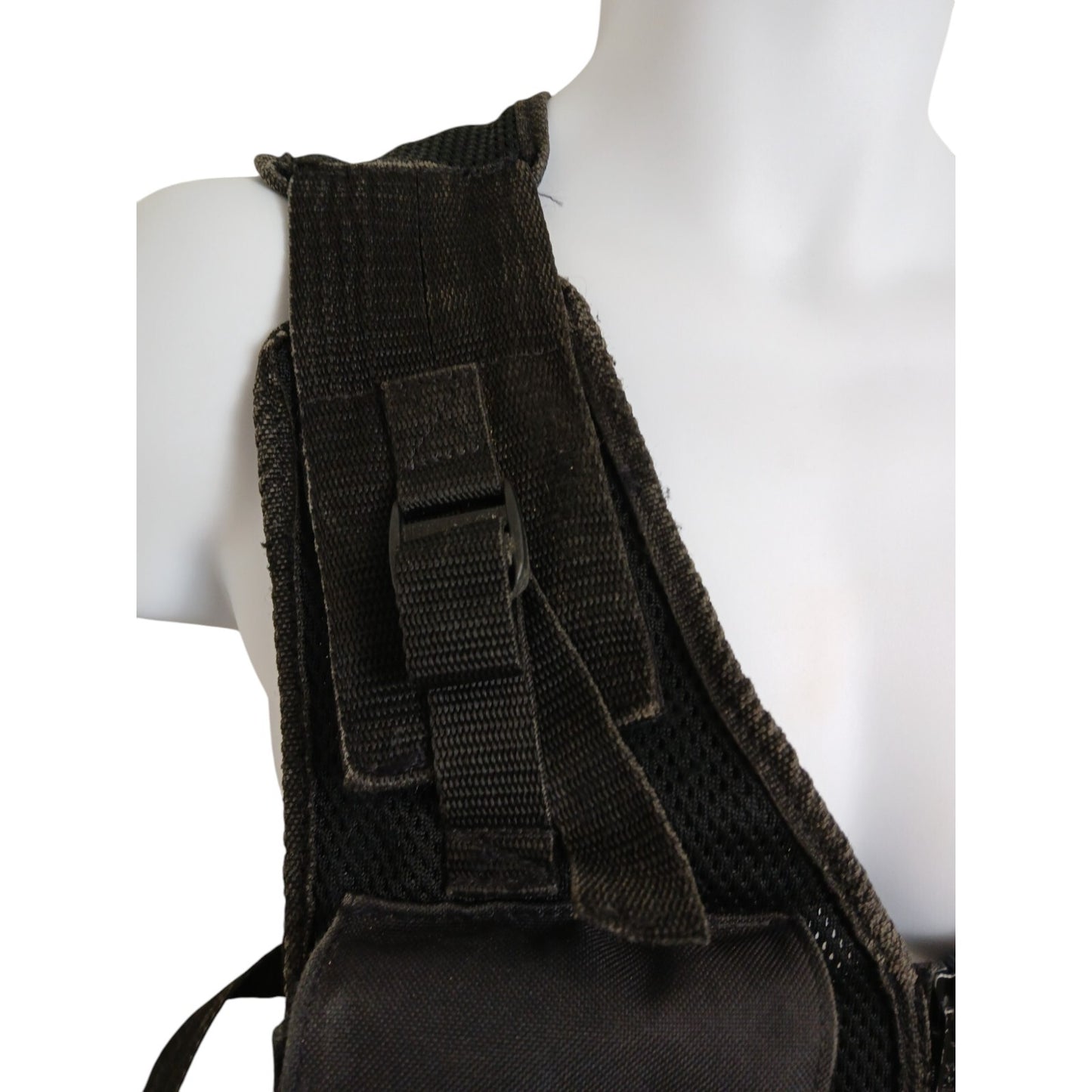 Tactical Vest With integrated Pouches 1 Size Adjustable Security Ex Police Black