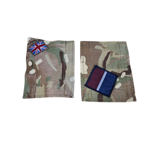 MTP Blanking Patches British Army 1 Pair With RAF TRF Badge Hook And Loop Panels