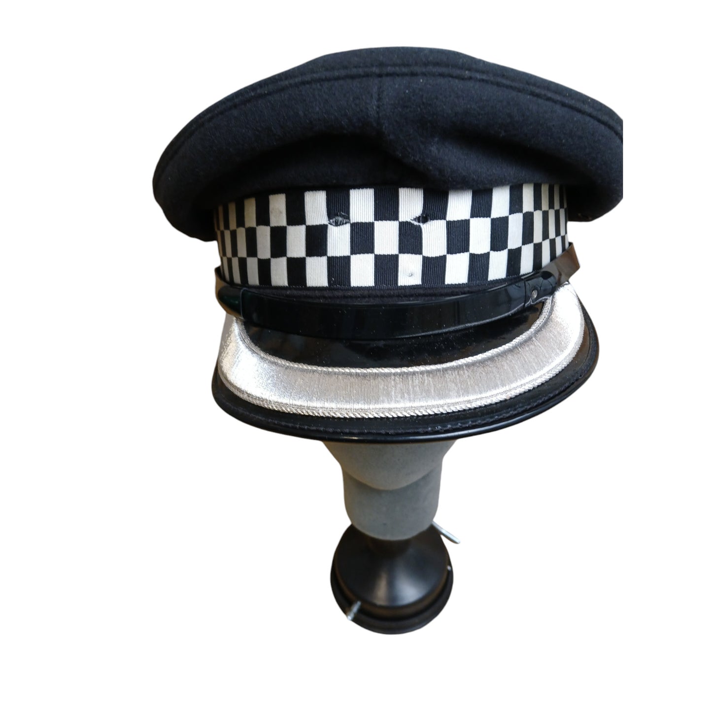 Police Peaked Cap Chief Superintendent Silver Banded Film Collector B Grade Hat