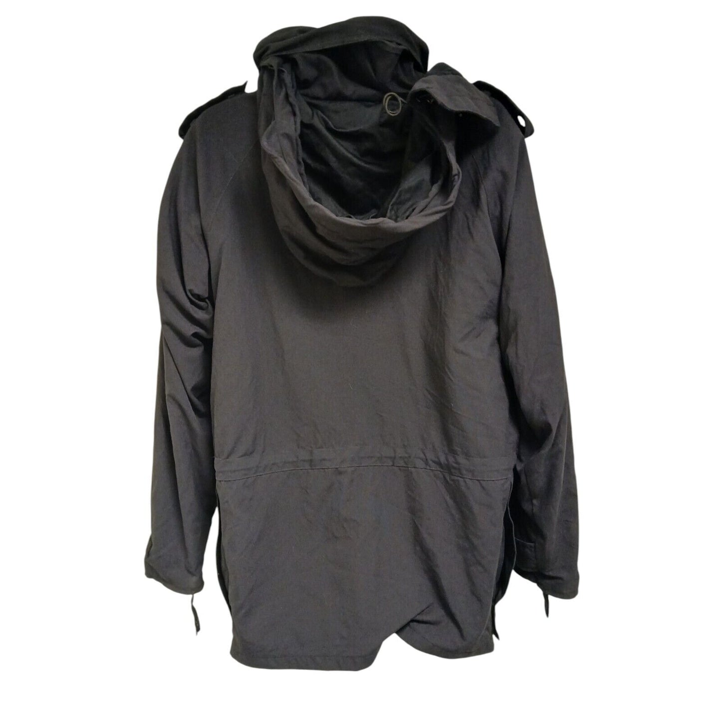 Waterproof Jacket 3/4 Length Ex Police Security Black Parka Coat Wet Weather