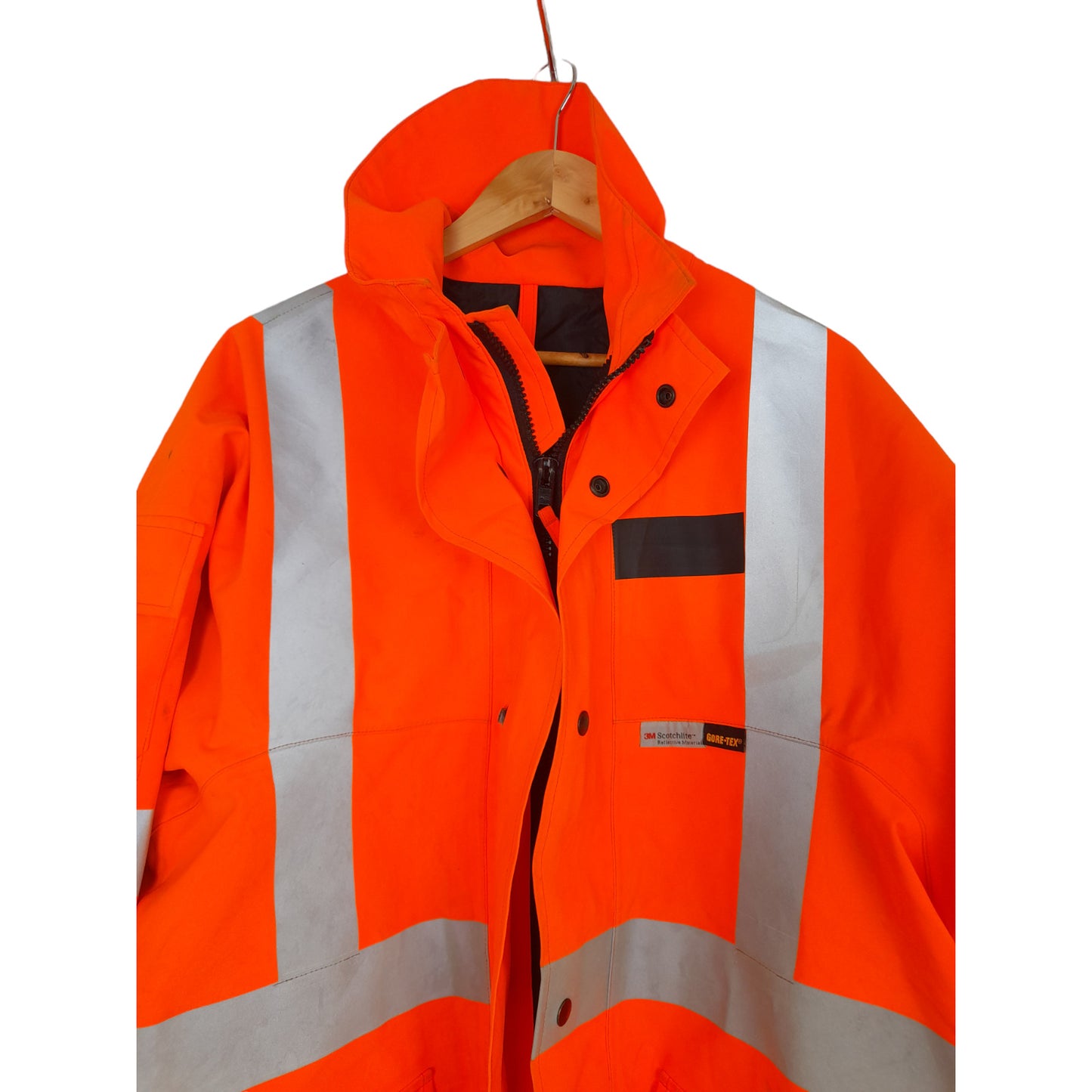 Cosalt Goretex Hi Vis Hi Viz 3/4 Jacket HV01 Waterproof Railway Orange Grade B