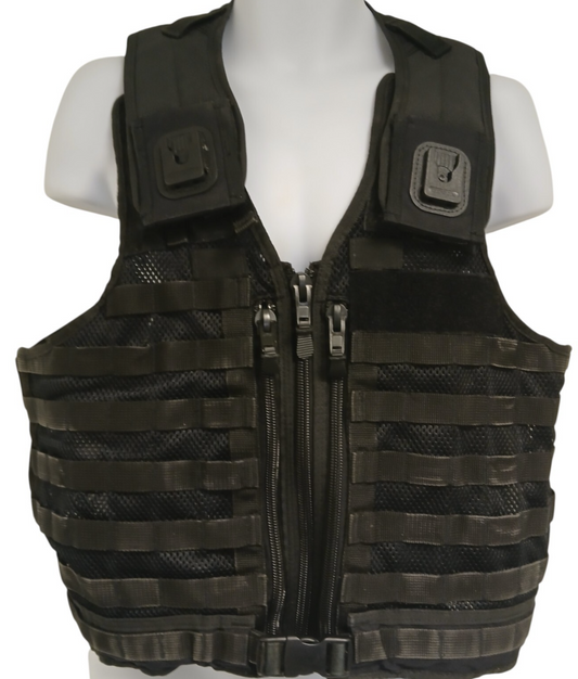 Arktis Molle Tactical Utility Vest Black Large Adjustable Klickfast Security