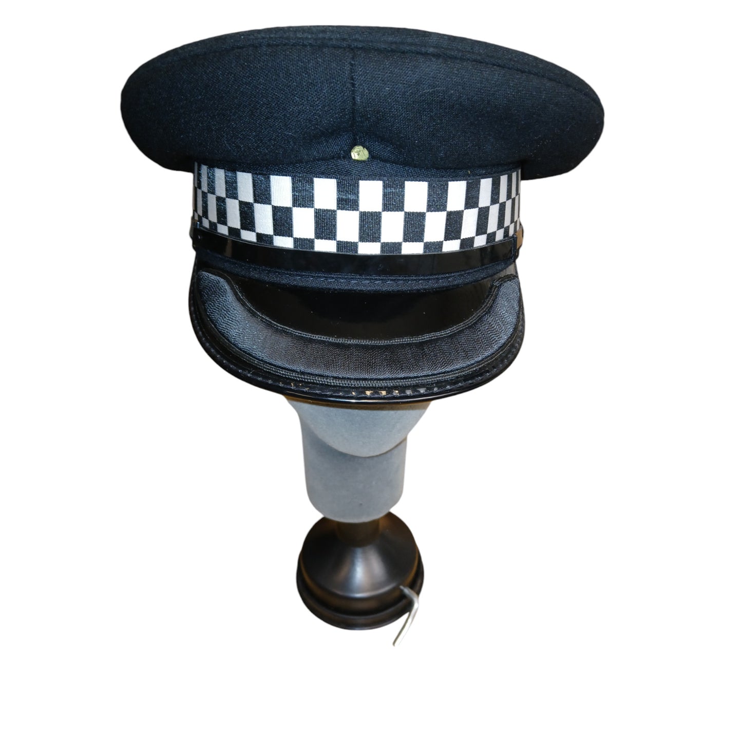 Inspector Peaked Cap Black Melton Wool Top Various Sizes Collector Film Police