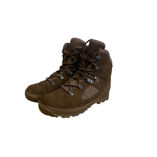 British Army HAIX Combat Boots Brown Suede Desert High Liability Size 9W