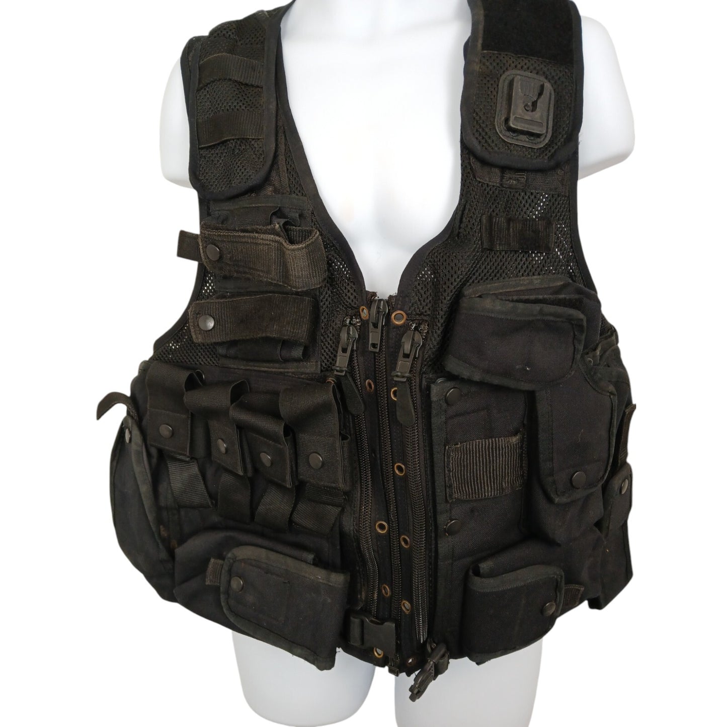 Arktis Tactical Vest Black Integrated Pouches Security Ex Police