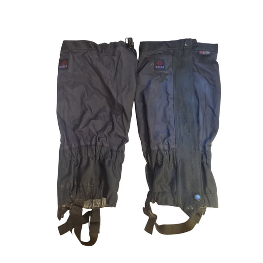 Keela Leg Gaiters Gators Goretex Black SIze Large Walking Hiking Wet Weather
