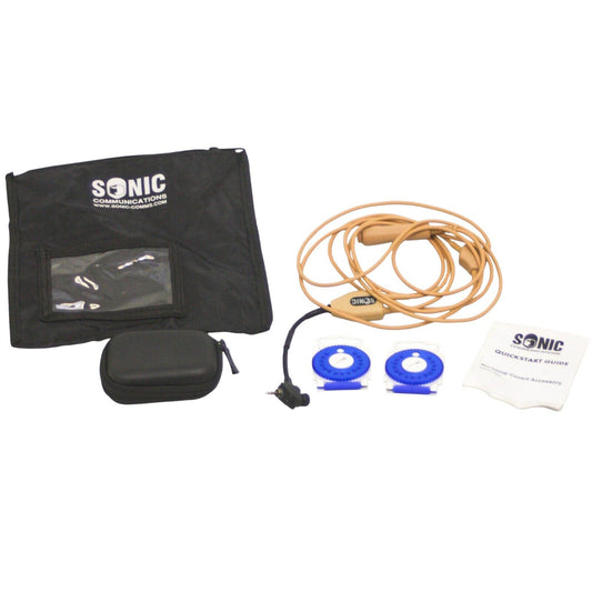 Sonic Communications Wireless Earpiece Micro Digital & Neckloop Kit Covert Ops