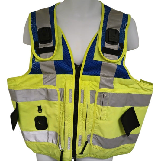 Mehler Vario System Vest Tactical Hi Viz Vis Klickfast Blue Police M Security