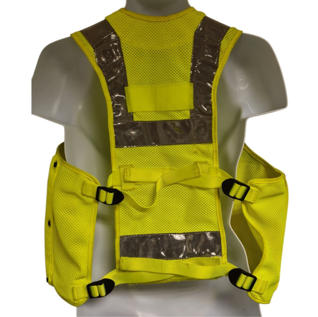 Tactical Vest Hi Viz Hi Vis Integrated Pouches Security Airsoft Police Size L