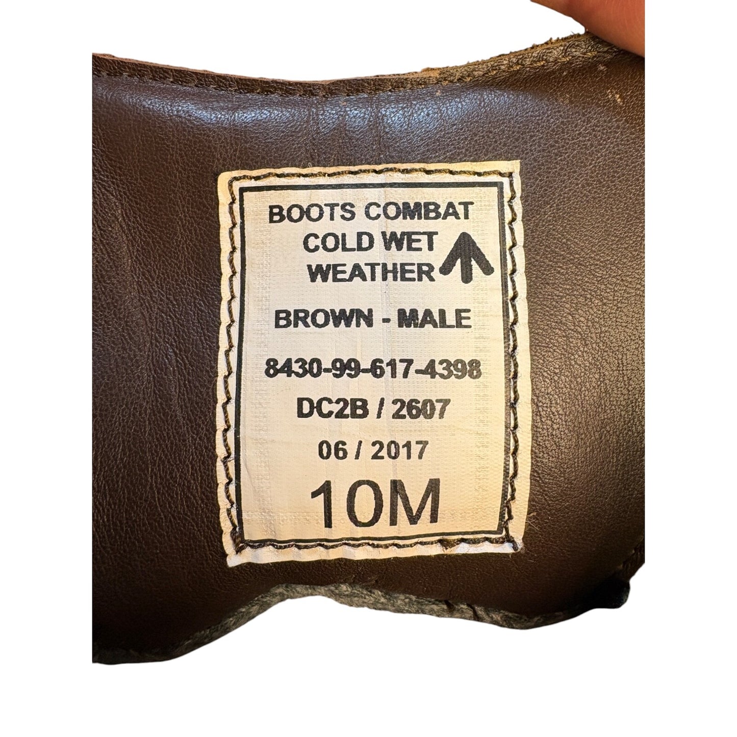 British Army Cold Wet Weather Combat Boots Gortex Brown 10M UK