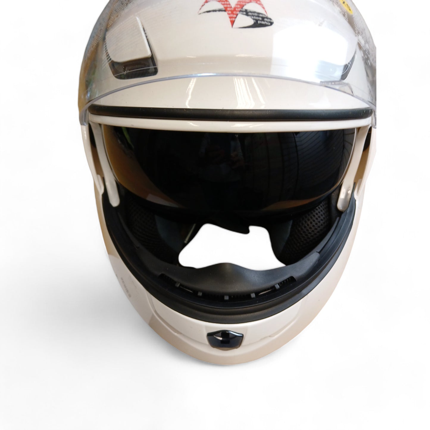 Milano Sports 3000 Modular Series White Full Face Motorcycle Crash Helmet XS New