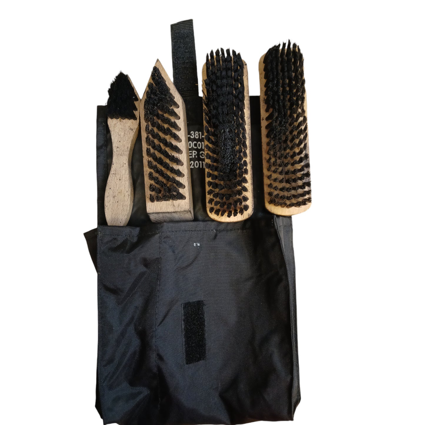German Army Putzzeug Military Boot Cleaning Kit 4 Brush Bag 3 Styles Shoe Shine