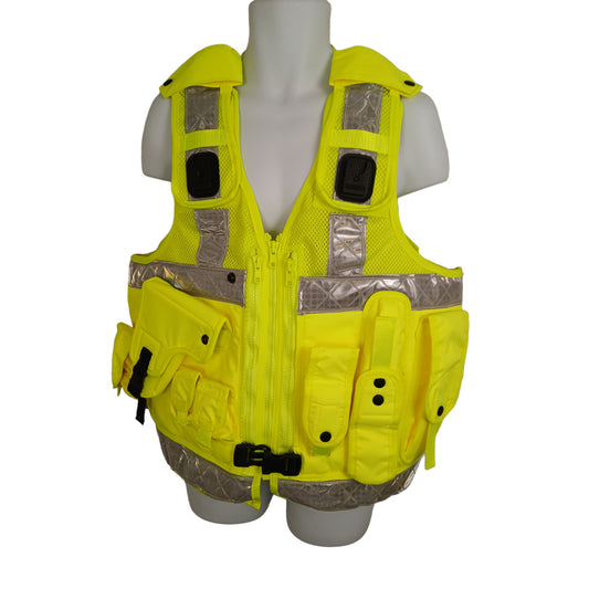 Arktis Tactical Vest Hi Vis Hi Viz Yellow Attached Utilities Pouches Security