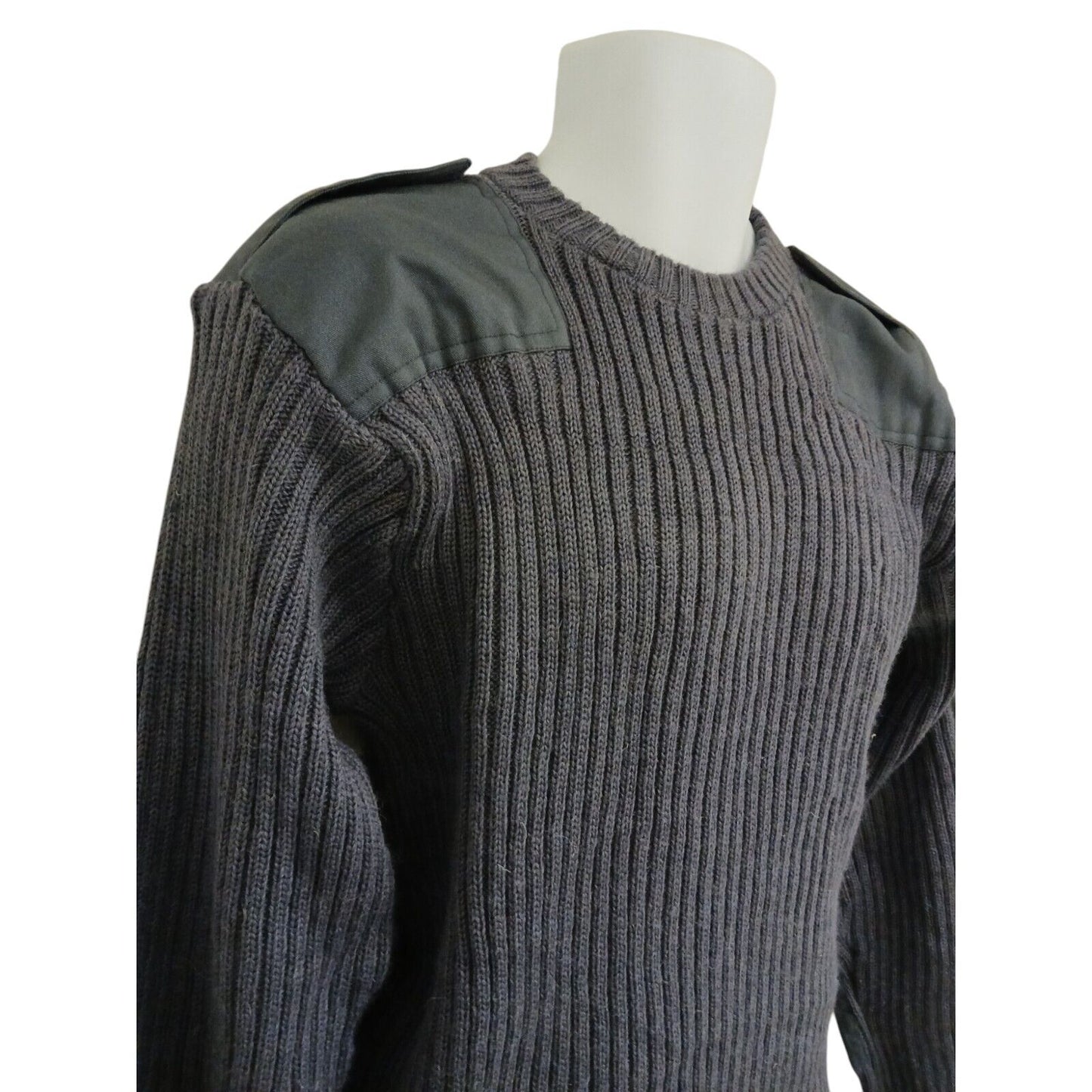 RAF Utility Jumper Round Neck Blue Grey Pullover Military Heavy