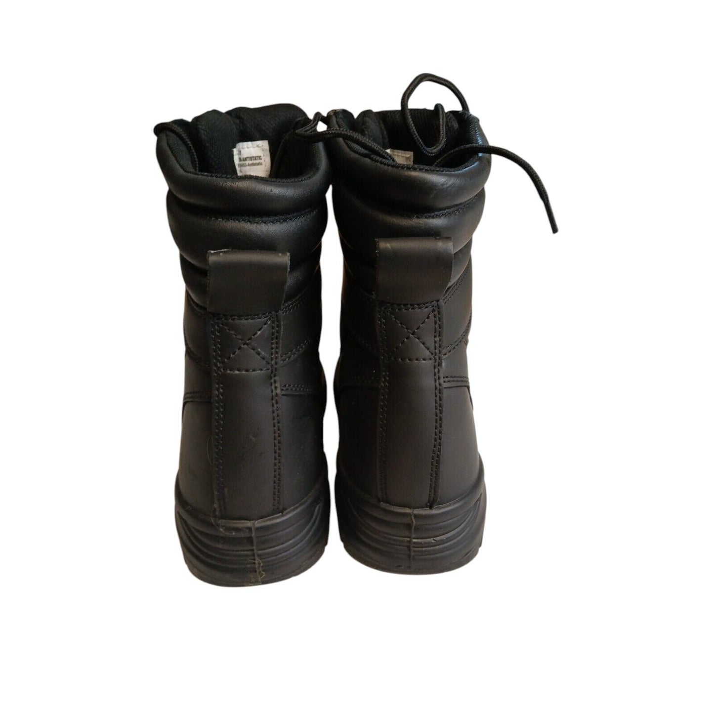 British Military Boots High Leg Antistatic Black Leather Stirling Safetywear 9M