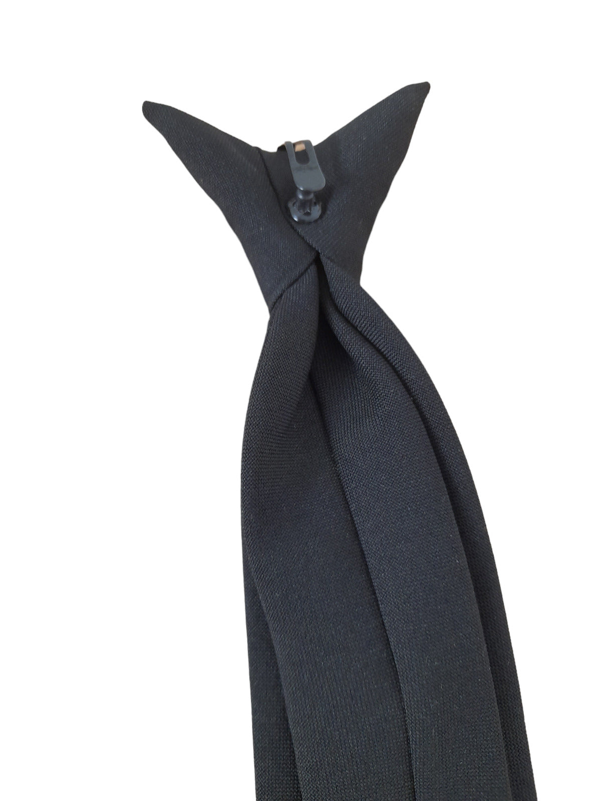 Ex Police Clip on Tie Black Uniform Security Workwear
