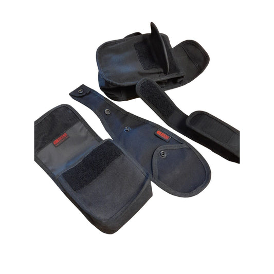 Op.Zulu & Niton Tactical Pouches x4 Black Ex Police Security Belt Loop Airsoft
