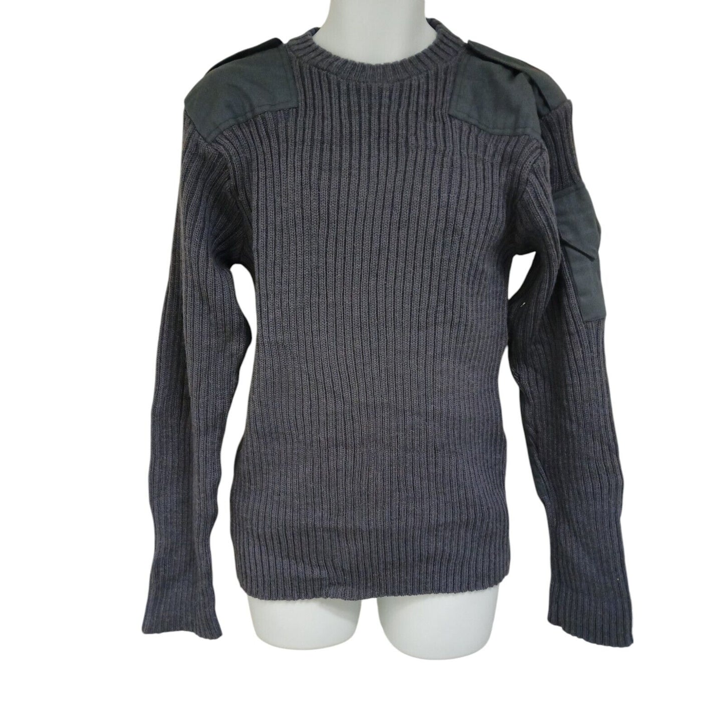 RAF Utility Jumper Round Neck Blue Grey Pullover Military Heavy