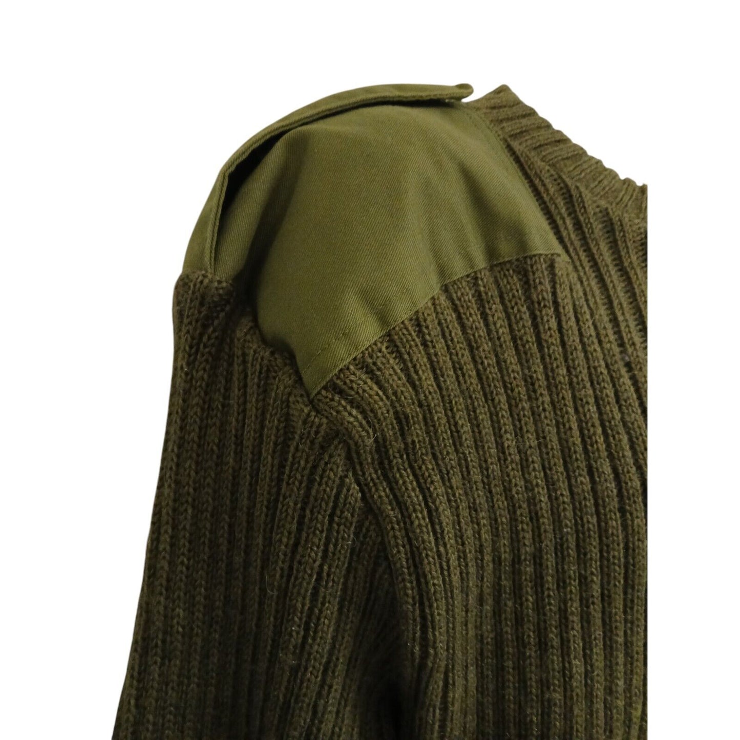 British PCS Utility Jumper Round Neck Olive Heavy 80% Wool Nylon Royal Marines