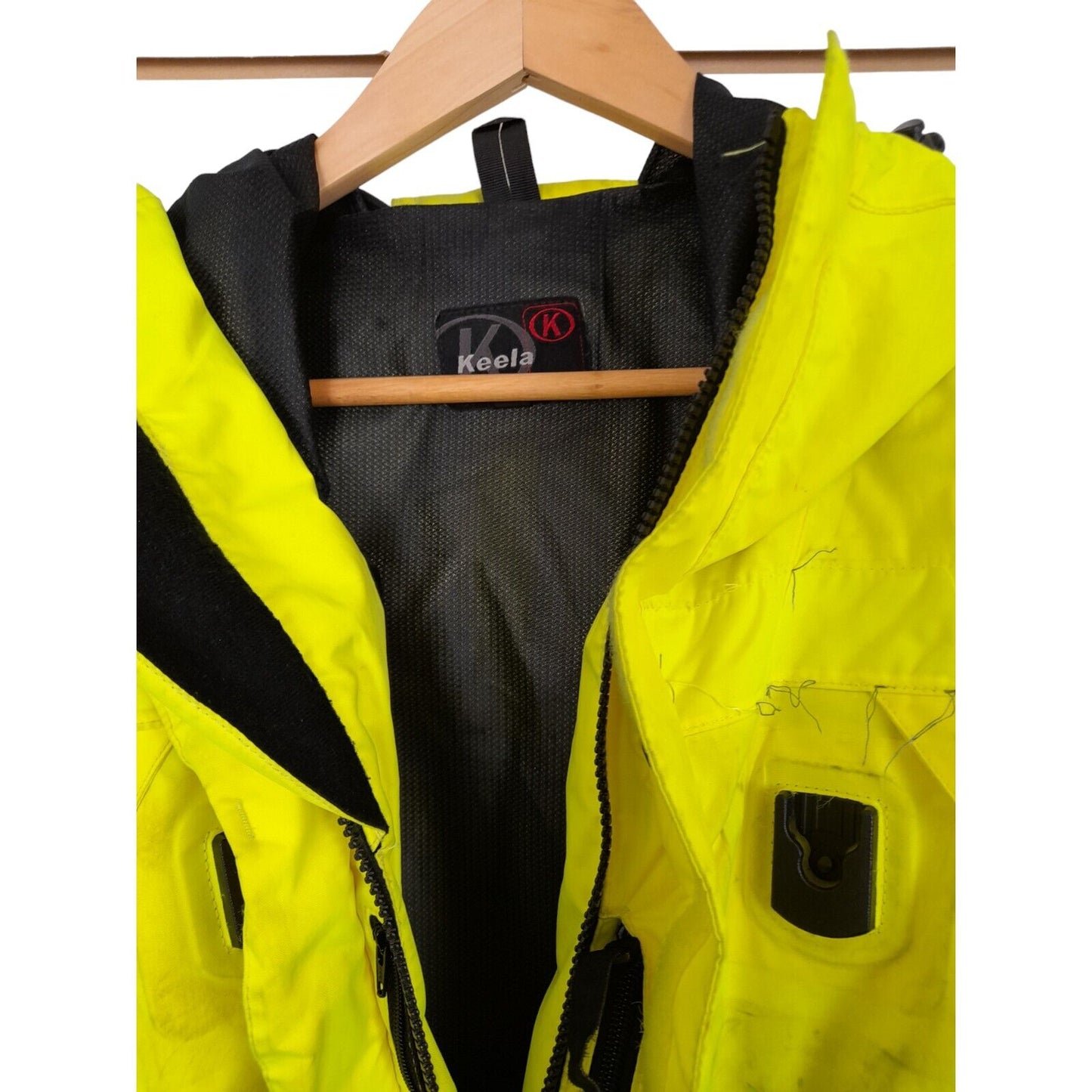 Keela Hi Vis Jacket ExPolice Waterproof Anorak Security EmergencyRecovery GradeB