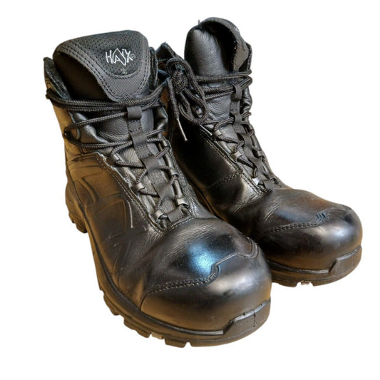 Haix Black Eagle Boots Goretex Steel Mid Safety Size 7 Police Security Workwear