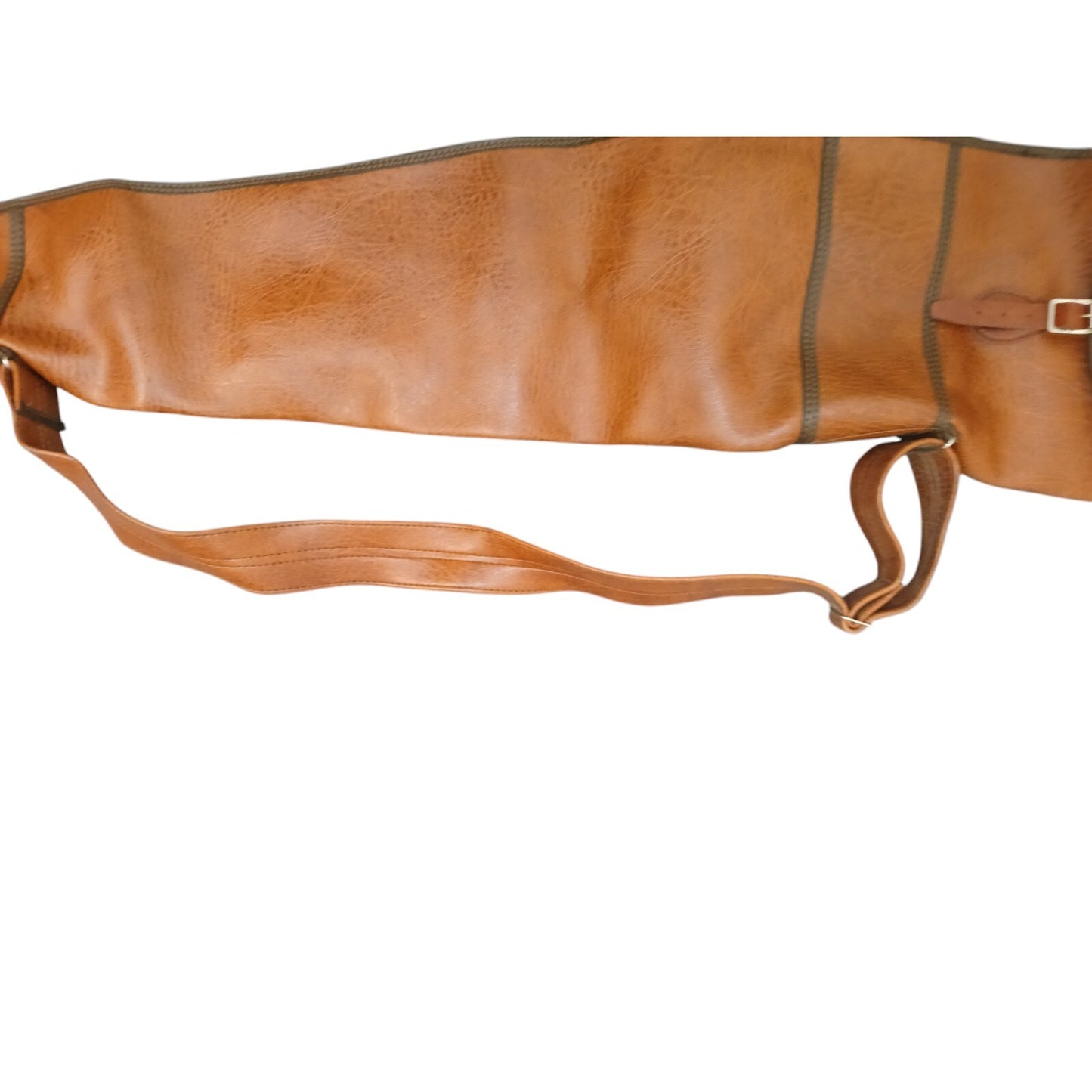 Leather Rifle Carry Case Shotgun Slip Hunting Rifle Storage Tan Brown Holder