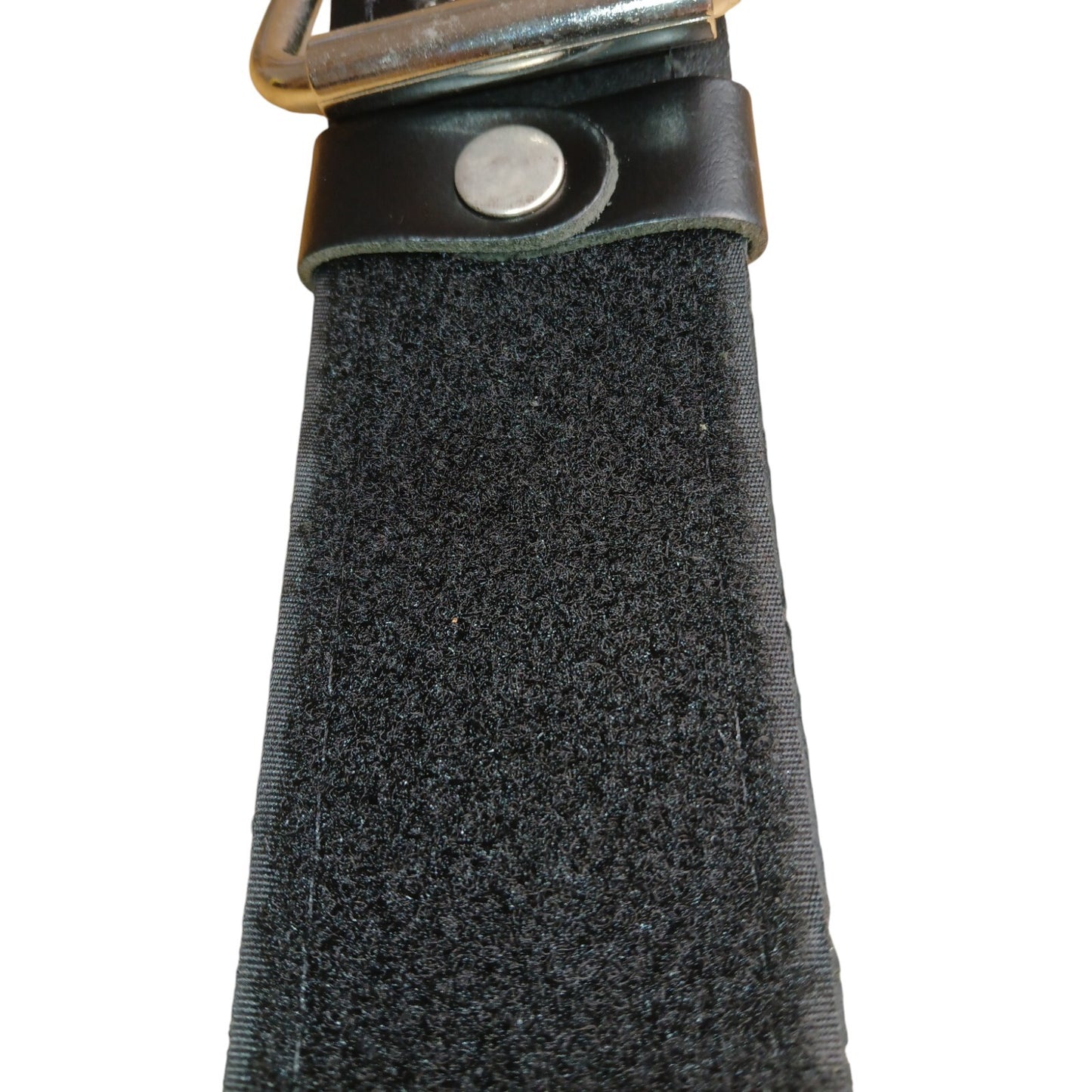 Black Leather Riot Belt Hook & Eye Lined 2 Prong 5cm Wide Ex Police Uniform