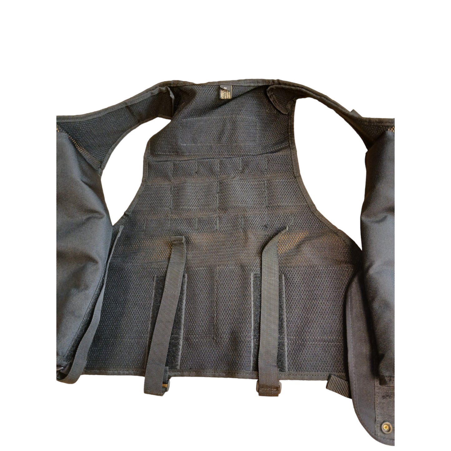 Protec Molle Tactical Vest Black 2x Klickfast Docks Size S Ex Police Security