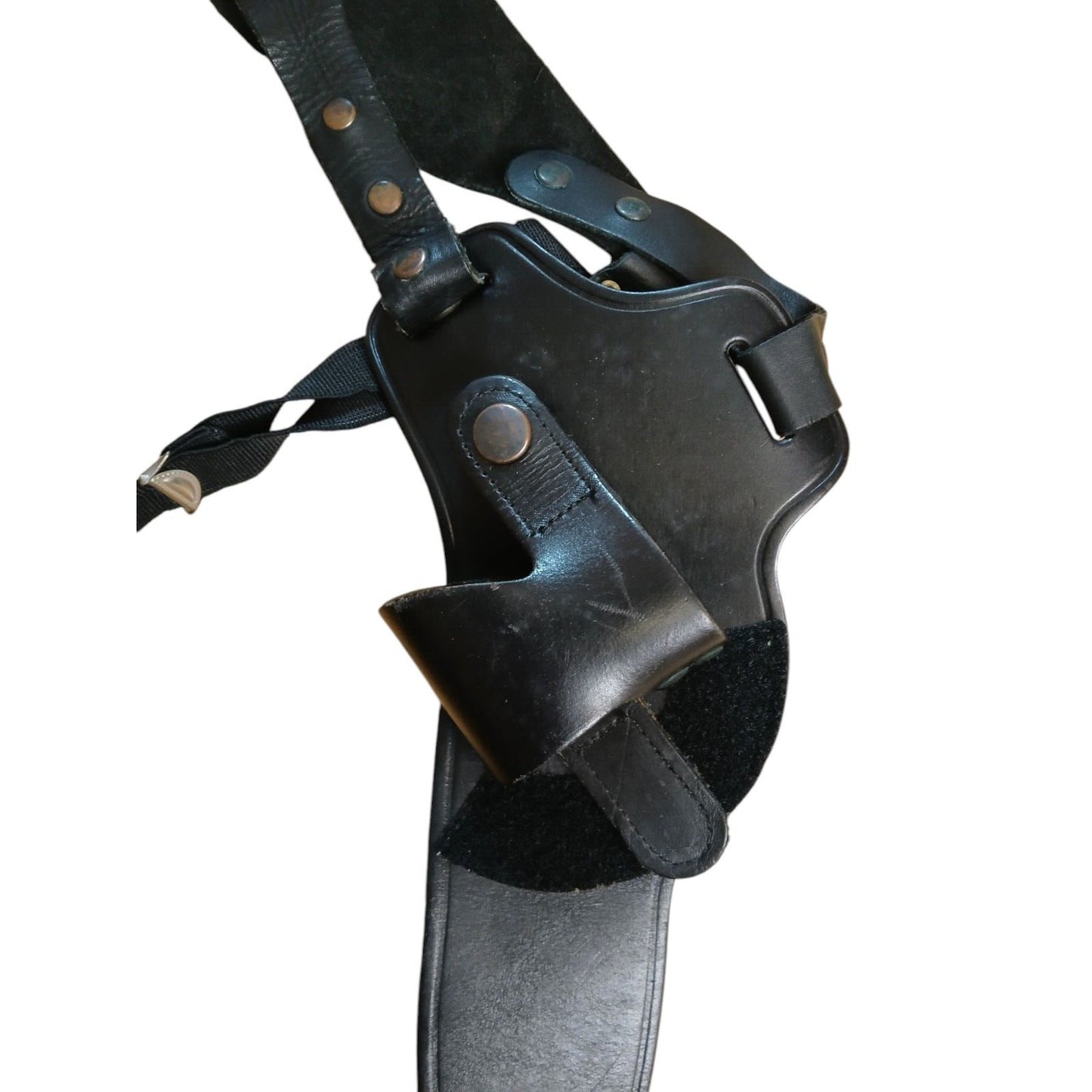 Civil Defence Harness Holster Gun Dock Leather Shoulder Body Strap Gun Police