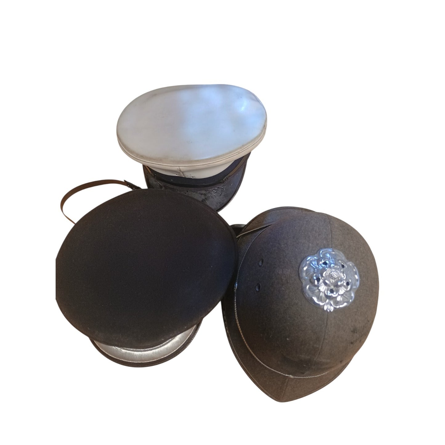 Police Hat Bundle 3 x Superintendent Traffic Rose Top Restorer Film Collector