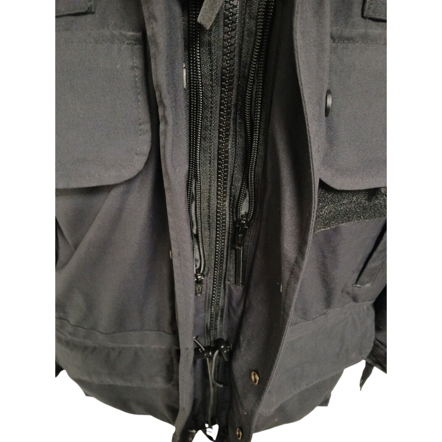 Waterproof Jacket 3/4 Length Ex Police Security Black Parka Coat Wet Weather