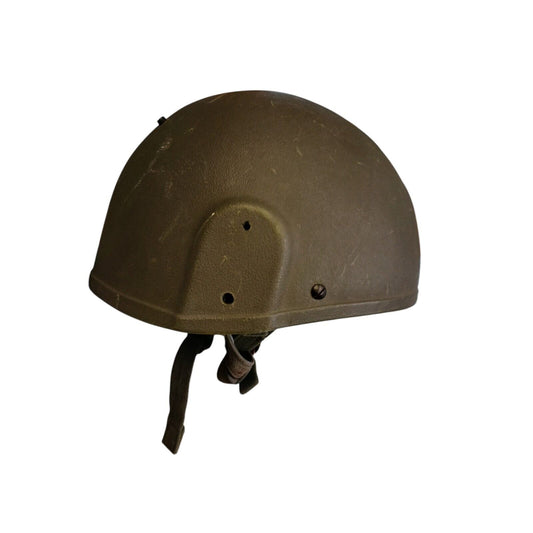 British Army GS MK6 Combat Helmet Olive Green Ballistic Protection Military