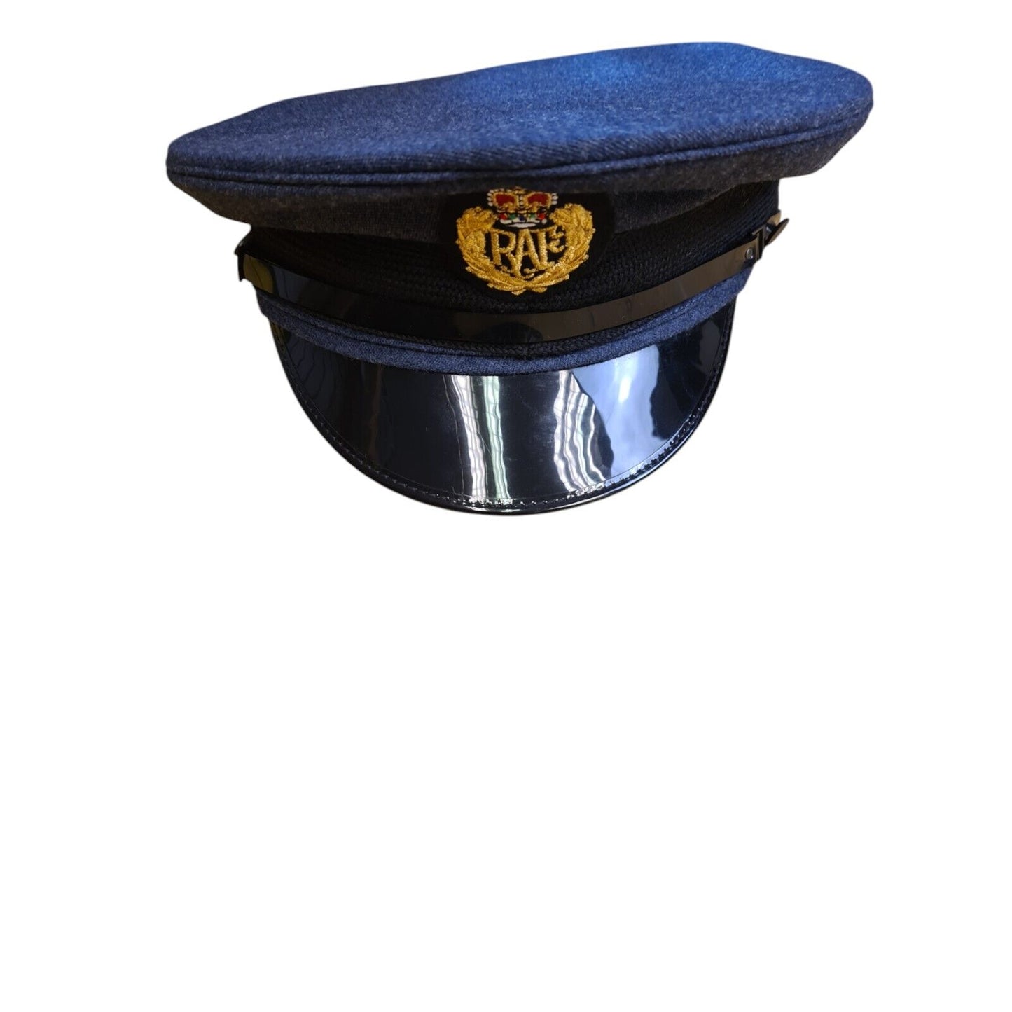 RAF Royal Air Force Peaked Cap With Badge TV Film Collector Fancy Dress Uniform