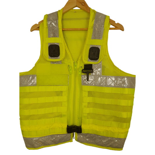 Arktis Molle Tactical Utility Vest Hi Vis Hi Viz Ex Police Security Grade A